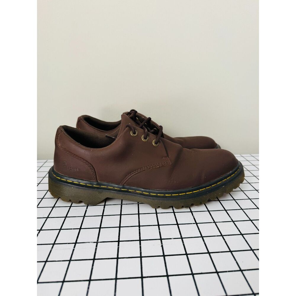 Dr. Marten's Kent Air Walk Brown Leather Lace Up Low Top Sneakers Mens 12 AW004